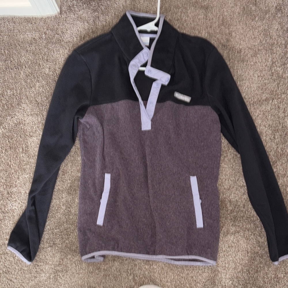 Columbia Women's Zip Up Jacket - Black and Purple